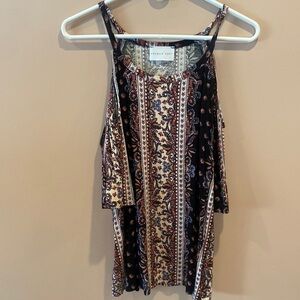 Stitch fix French grey cold shoulder top